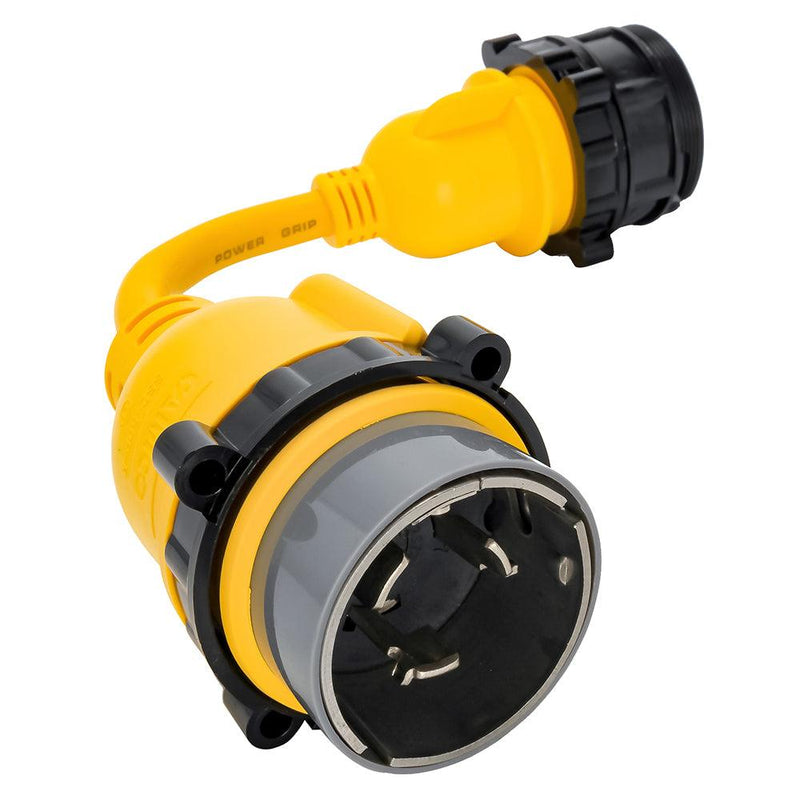 Camco 50AM/30AF Power Grip Marine 12" Locking Adapter - M-Lock/F-Locking Adapter [55625] - Wholesaler Elite LLC
