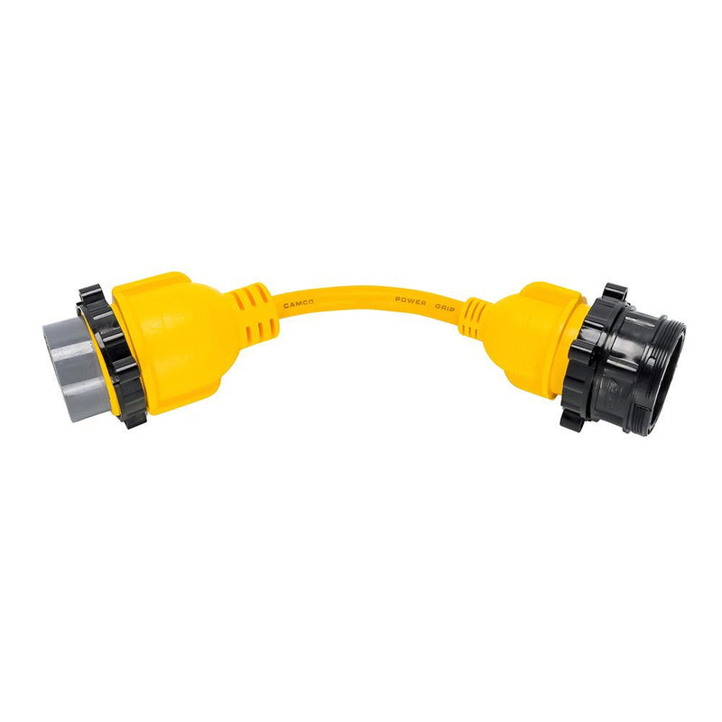 Camco 50AM/30AF Power Grip Marine 12" Locking Adapter - M-Lock/F-Locking Adapter [55625] - Wholesaler Elite LLC