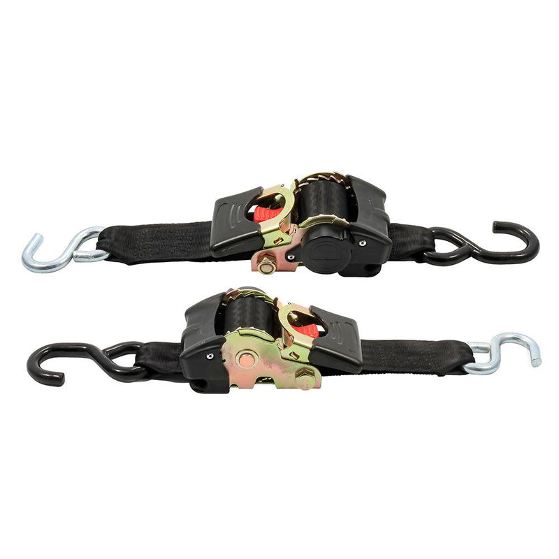 Camco Retractable Tie Down Straps - 2" Width 6 Dual Hooks [50031] - Wholesaler Elite LLC