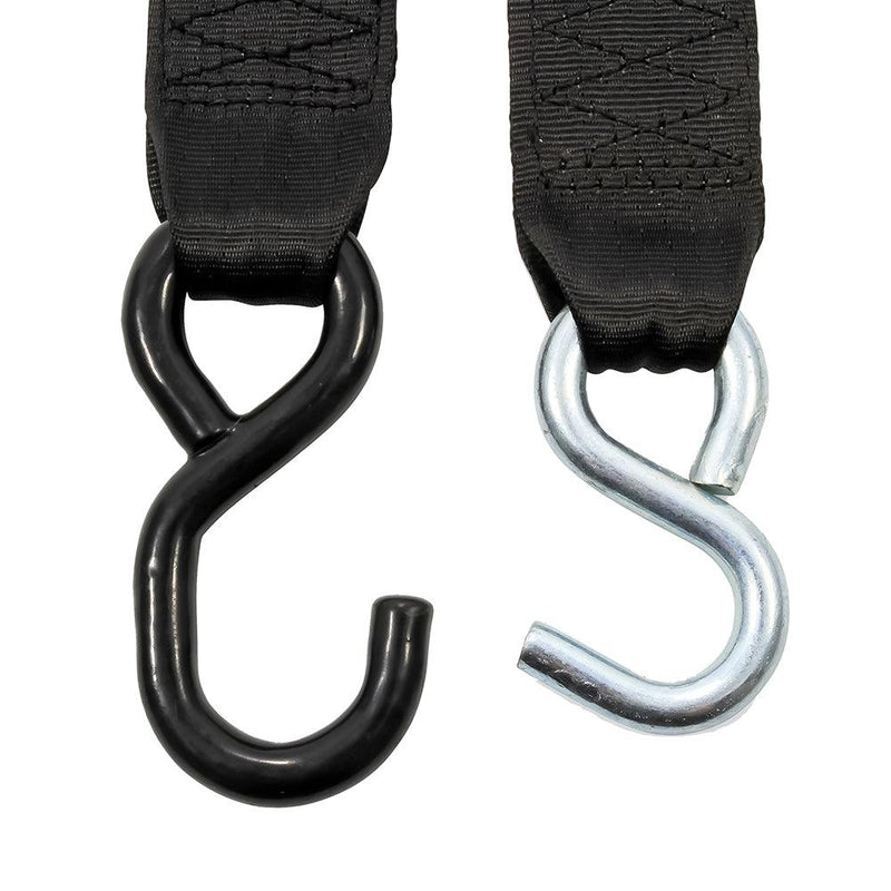 Camco Retractable Tie Down Straps - 2" Width 6 Dual Hooks [50031] - Wholesaler Elite LLC
