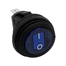 HEISE Rocker Switch - Illuminated Blue Round - 5-Pack [HE-BRS] - Wholesaler Elite LLC