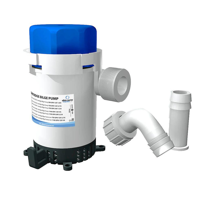 Albin Group Cartridge Bilge Pump 750GPH - 12V [01-02-003] - Wholesaler Elite LLC