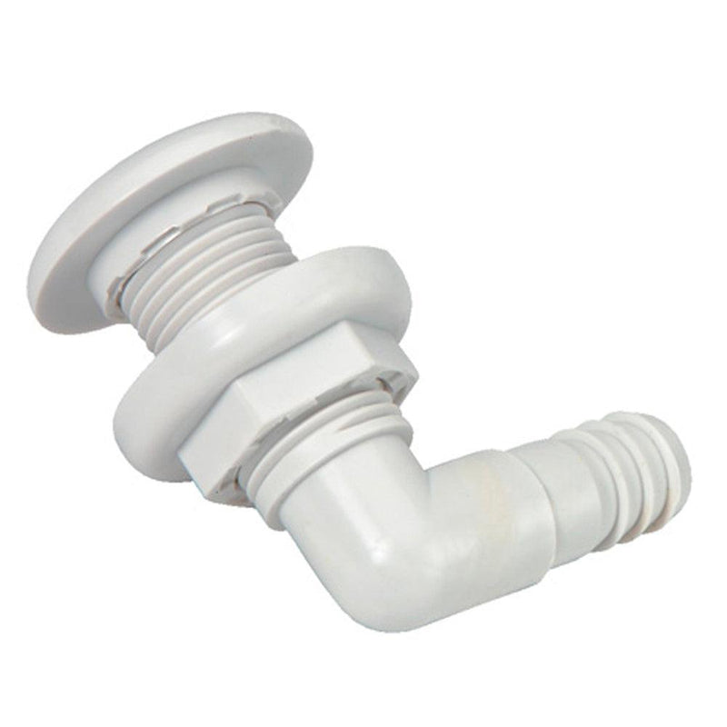 Johnson Pump Thru-Hull Connector - 3/4" - 90 - White [75035-00] - Wholesaler Elite LLC