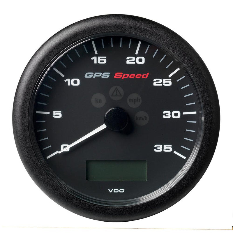 Veratron 4-1/4" (110MM) ViewLine GPS Speedometer 0-35 KNOTS/KMH/MPH - 8 to 16V Black Dial Bezel [A2C59501782] - Wholesaler Elite LLC
