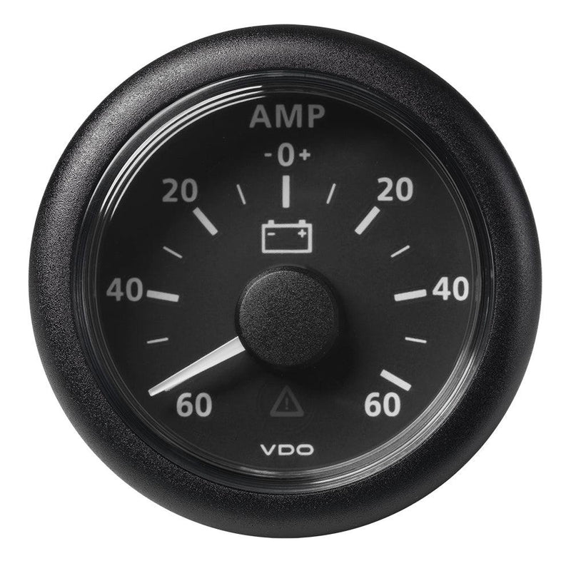 Veratron 52MM (2-1/16") ViewLine Battery Status Gauge -60/+60AMP - Black Dial Bezel [A2C59512328] - Wholesaler Elite LLC