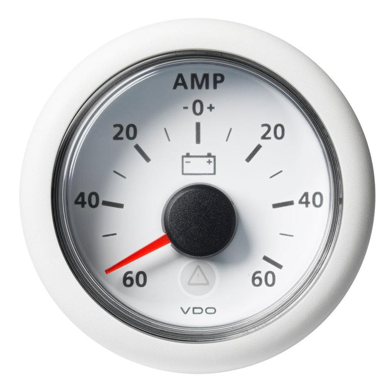 Veratron 52MM (2-1/16") ViewLine Battery Status Gauge -60/+60AMP - White Dial Bezel [A2C59512330] - Wholesaler Elite LLC