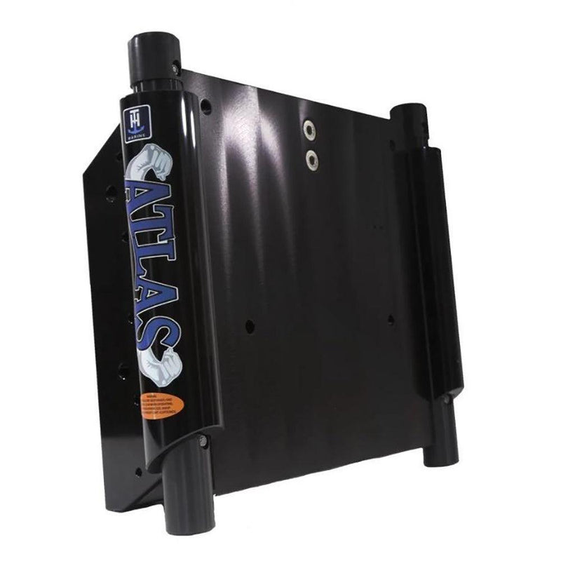 T-H Marine ATLAS 6" Set Back Hydraulic Jack Plate - Gloss Black Anodized [AHJ-6V-B-DP] - Wholesaler Elite LLC
