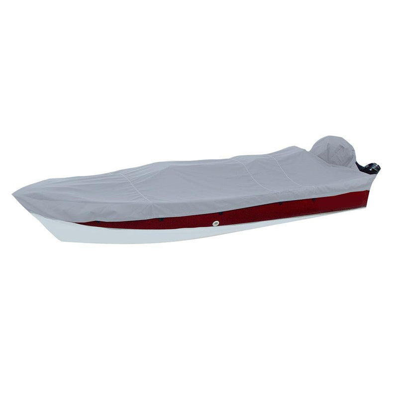 Carver Performance Poly-Guard Styled-to-Fit Boat Cover f/15.5 V-Hull Side Console Fishing Boats - Grey [72215P-10] - Wholesaler Elite LLC