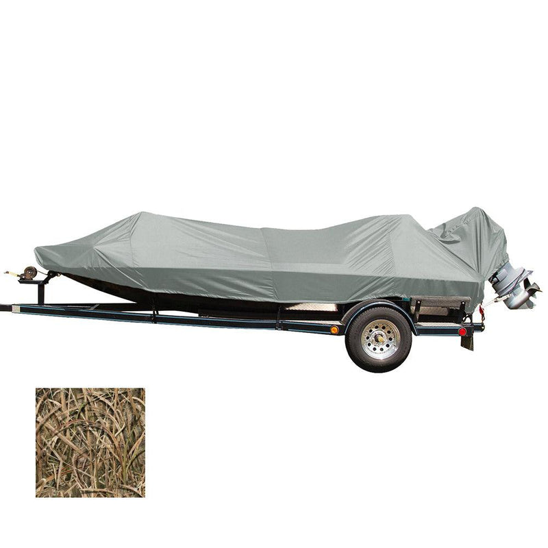 Carver Performance Poly-Guard Styled-to-Fit Boat Cover f/17.5 Jon Style Bass Boats - Shadow Grass [77817C-SG] - Wholesaler Elite LLC