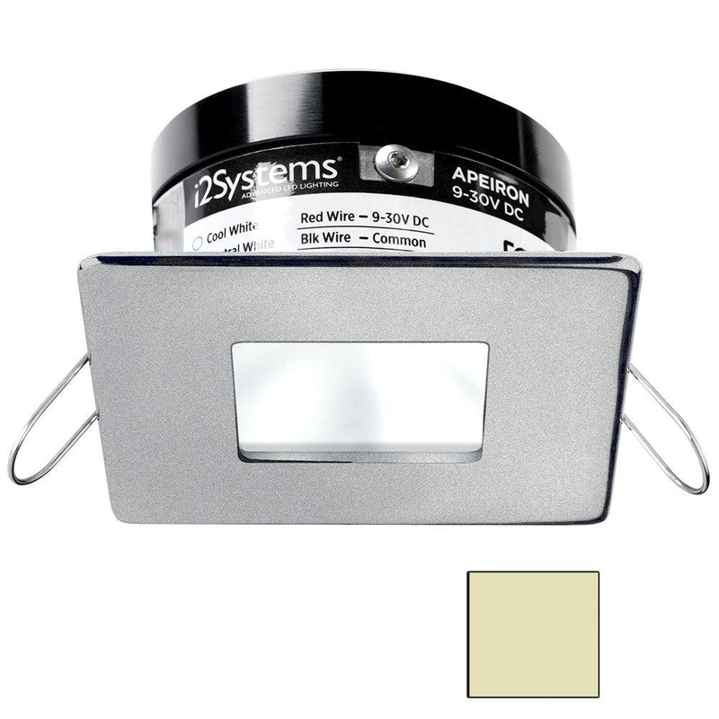 i2Systems Apeiron PRO A503 - 3W Spring Mount Light - Square/Square - Warm White - Brushed Nickel Finish [A503-44CBBR] - Wholesaler Elite LLC