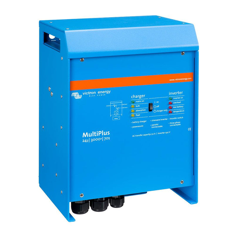 Victron MultiPlus Inverter/Charger 24VDC - 3000VA -120VAC w/ 70-AMP Battery Charger - 50AMP Transfer Switch [PMP243021102] - Wholesaler Elite LLC