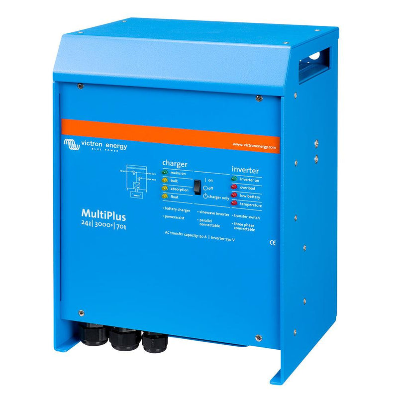 Victron MultiPlus Inverter/Charger 24VDC - 3000VA -120VAC w/ 70-AMP Battery Charger - 50AMP Transfer Switch [PMP243021102] - Wholesaler Elite LLC