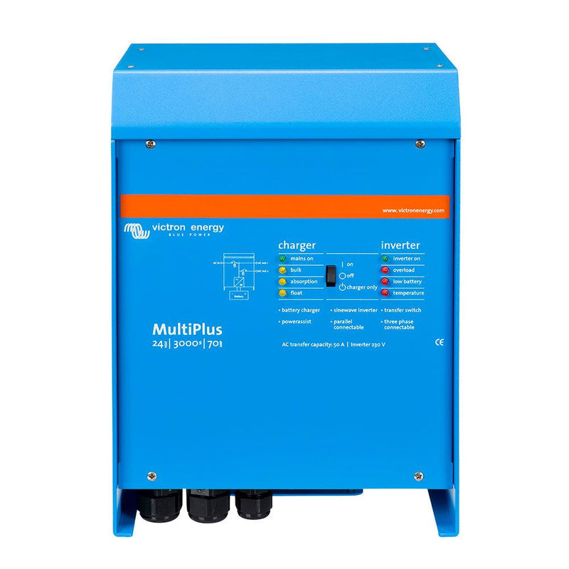 Victron MultiPlus Inverter/Charger 24VDC - 3000VA -120VAC w/ 70-AMP Battery Charger - 50AMP Transfer Switch [PMP243021102] - Wholesaler Elite LLC