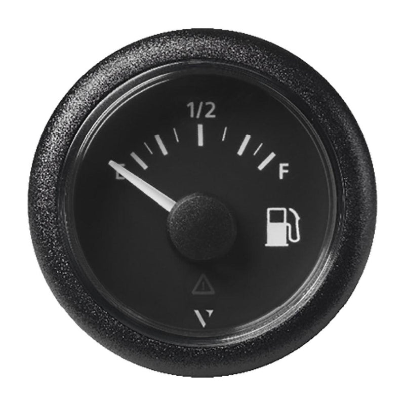 Veratron 52MM (2-1/16") ViewLine Fuel Level Gauge Empty-Full - 0-90 OHM - Black Dial Round Bezel [A2C59514085] - Wholesaler Elite LLC