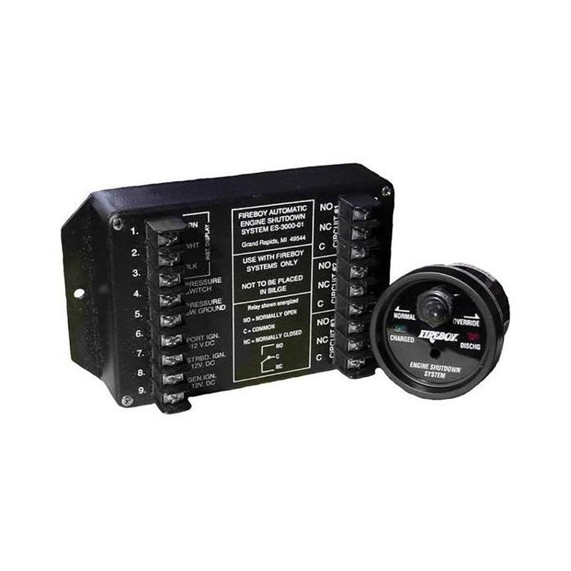 Fireboy-Xintex 8 Circuit Engine Shutdown w/Time Delay - Round Display [ES-8015-01] - Wholesaler Elite LLC