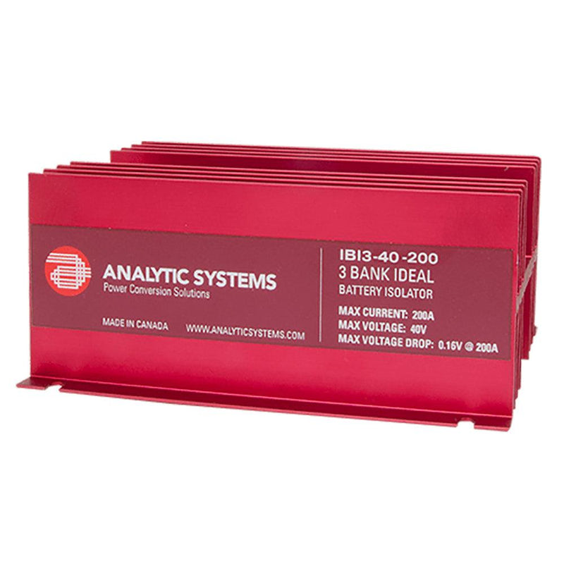 Analytic Systems 200A, 40V 3-Bank Ideal Battery Isolator [IBI3-40-200] - Wholesaler Elite LLC