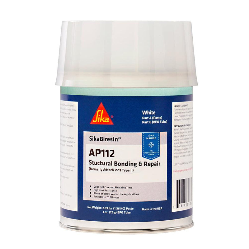 Sika SikaBiresin AP112 + BPO Cream Hardener - White - Quart [611395] - Wholesaler Elite LLC