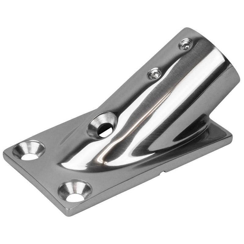Sea-Dog Rail Base Fitting Rectangular Base 30 316 Stainless Steel - 1-7/8" x 3-3/16" - 1" OD [281301-1] - Wholesaler Elite LLC