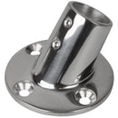 Sea-Dog Rail Base Fitting 2-3/4" Round Base 60 316 Stainless Steel - 1" OD [280601-1] - Wholesaler Elite LLC