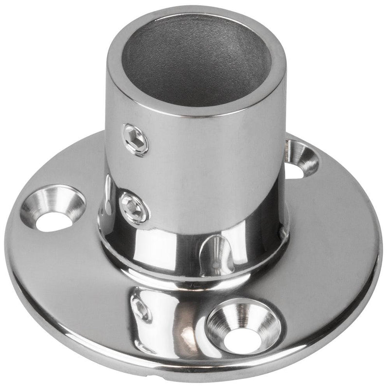 Sea-Dog Rail Base Fitting 2-3/4" Round Base 90 316 Stainless Steel - 1" OD [280901-1] - Wholesaler Elite LLC