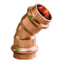 Viega ProPress 1" - 45 Copper Elbow - Double Press Connection - Smart Connect Technology [77028] - Wholesaler Elite LLC