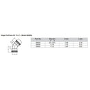 Viega ProPress 2-1/2" - 45 Copper Elbow - Double Press Connection - Smart Connect Technology [20653] - Wholesaler Elite LLC