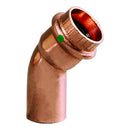 Viega ProPress 1/2" - 45 Copper Elbow - Street/Press Connection [77637] - Wholesaler Elite LLC