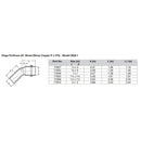 Viega ProPress 3/4" - 45 Copper Elbow - Street/Press Connection - Smart Connect Technology [77053] - Wholesaler Elite LLC