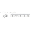 Viega ProPress - 2-1/2" - 45 Copper Elbow - Street/Press Connection - Smart Connect Technology [20668] - Wholesaler Elite LLC