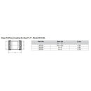Viega ProPress 2-1/2" Copper Coupling w/o Stop - Double Press Connection - Smart Connect Technology [20743] - Wholesaler Elite LLC