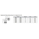 Viega MegaPress 1" 90 Stainless 304 Elbow - Double Press Connection - Smart Connect Technology [95015] - Wholesaler Elite LLC