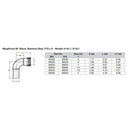 Viega MegaPress 1-1/2" 90 Stainless Steel 304 Elbow Street - Press Connection - Smart Connect Technology [95045] - Wholesaler Elite LLC