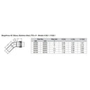 Viega MegaPress 2" 45 Stainless Steel 304 Elbow Street - Press Connection - Smart Connect Technology [95100] - Wholesaler Elite LLC