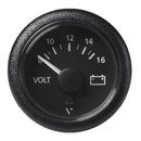 Veratron 52 MM (2-1/16") ViewLine Voltmeter - 8 to16V - Black Dial Bezel [A2C59512545] - Wholesaler Elite LLC