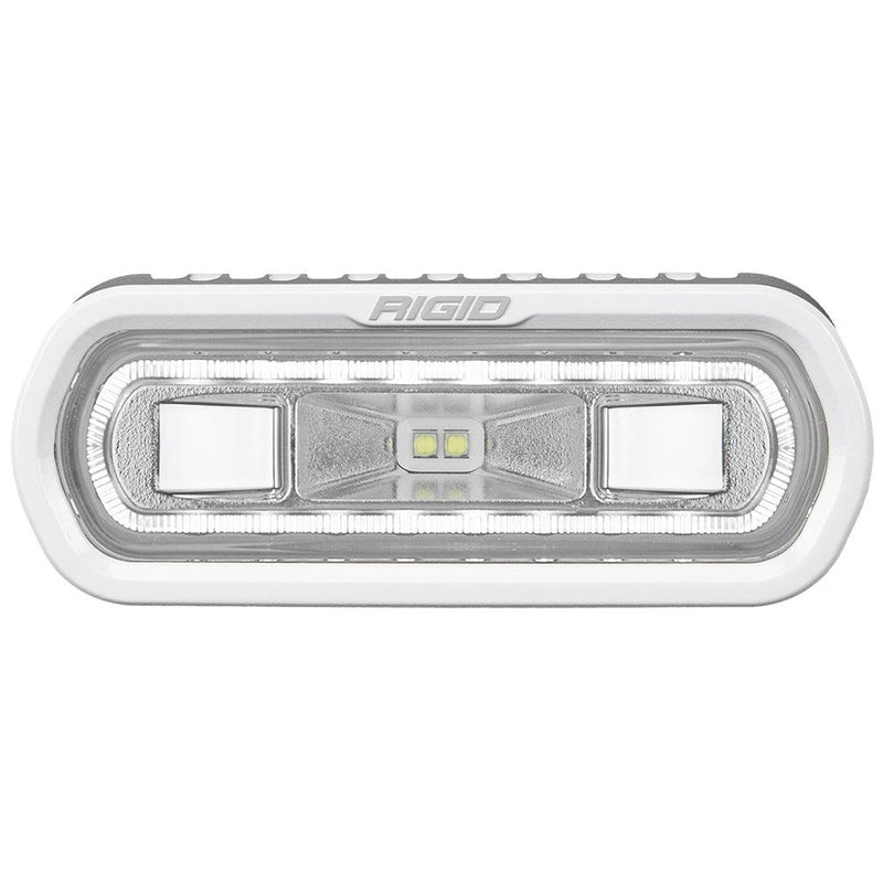 RIGID Industries SR-L Series Marine Spreader Light - White Surface Mount - White Light w/White Halo [51100] - Wholesaler Elite LLC