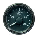 VDO SingleViu 52mm (2-1/16") Oil Pressure Gauge - 80 PSI - 0-180 Ohm [A2C3833190030] - Wholesaler Elite LLC