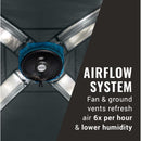 Coleman OneSource Rechargeable 4-Person Camping Dome Tent w/Airflow System LED Lighting [2000035457] - Wholesaler Elite LLC