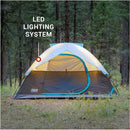 Coleman OneSource Rechargeable 4-Person Camping Dome Tent w/Airflow System LED Lighting [2000035457] - Wholesaler Elite LLC