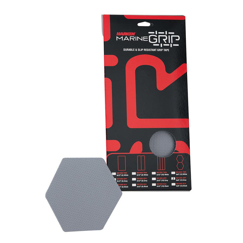 Harken Marine Grip Tape - Honeycomb - Grey - 12 Pieces [MG10HC-GRY] - Wholesaler Elite LLC