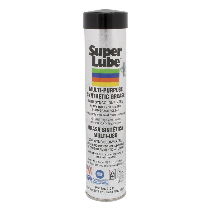 Super Lube Multi-Purpose Synthetic Grease w/Syncolon (PTFE) - 3oz Cartridge [21036] - Wholesaler Elite LLC