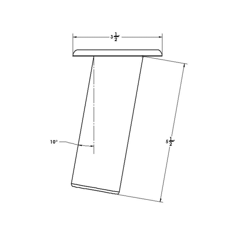 TACO Flush Mount Rod Holder 10 - Deluxe Anodized Finish [F31-0702BXY] - Wholesaler Elite LLC