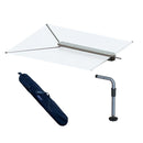 TACO ShadeFin w/White Fabric, Bag Fixed Rod Holder Mount Kit [T10-3000-3] - Wholesaler Elite LLC