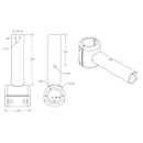 TACO ShadeFin Fixed Clamp-On Mount [T10-3000-11] - Wholesaler Elite LLC