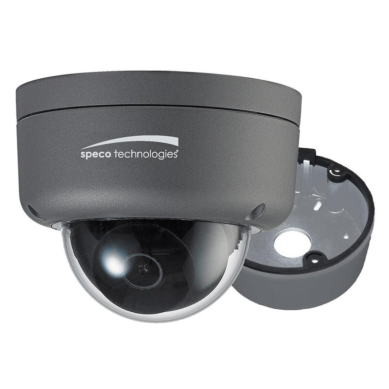 Speco 2MP Ultra Intensifier HD-TVI Dome Camera 3.6mm Lens - Dark Grey Housing w/Included Junction Box [HID8] - Wholesaler Elite LLC
