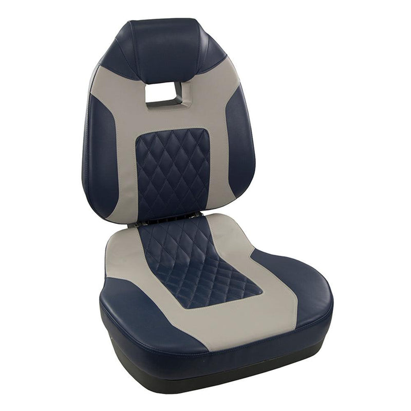 Springfield Fish Pro II High Back Folding Seat - Blue/Grey [1041419] - Wholesaler Elite LLC