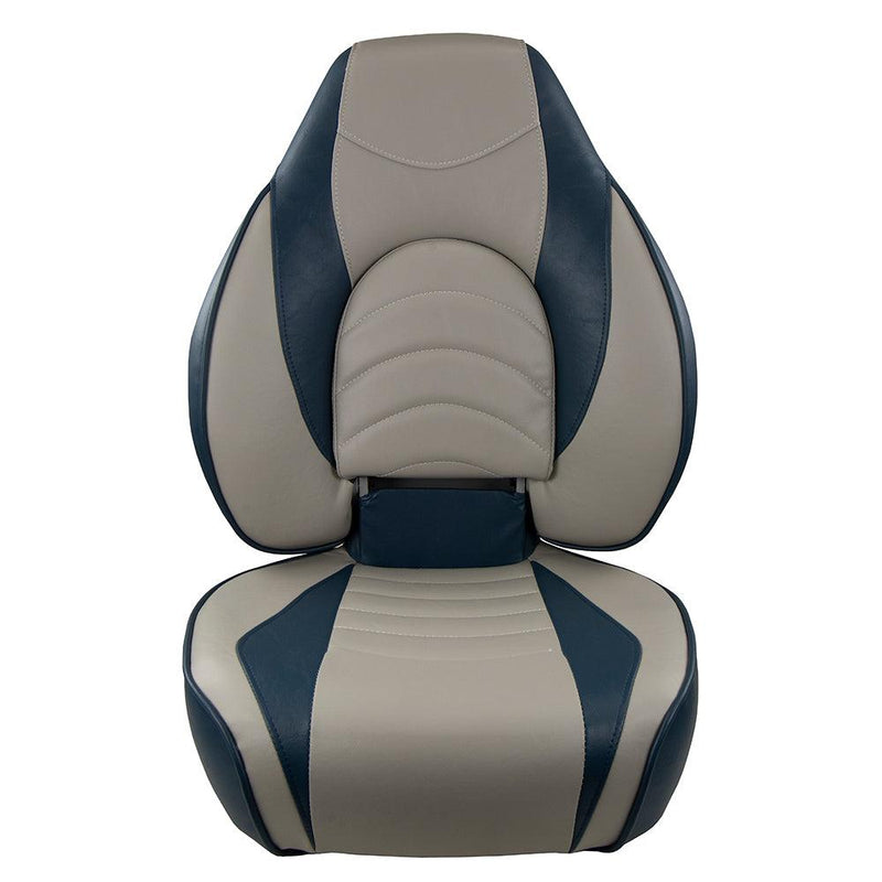 Springfield Fish Pro High Back Folding Seat - Blue/Grey [1041631-1] - Wholesaler Elite LLC