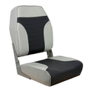Springfield High Back Multi-Color Folding Seat - Grey/Charcoal [1040663] - Wholesaler Elite LLC