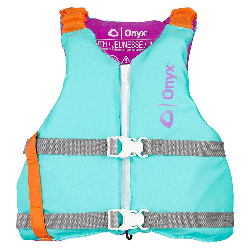 Onyx Youth Universal Paddle Vest - Aqua [121900-505-002-21] - Wholesaler Elite LLC