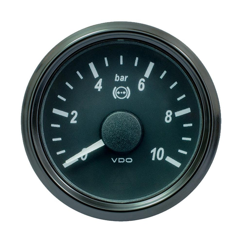 VDO SingleViu 52mm (2-1/16") Brake Pressure Gauge - 15 Bar - 0-180 Ohm [A2C3833450030] - Wholesaler Elite LLC