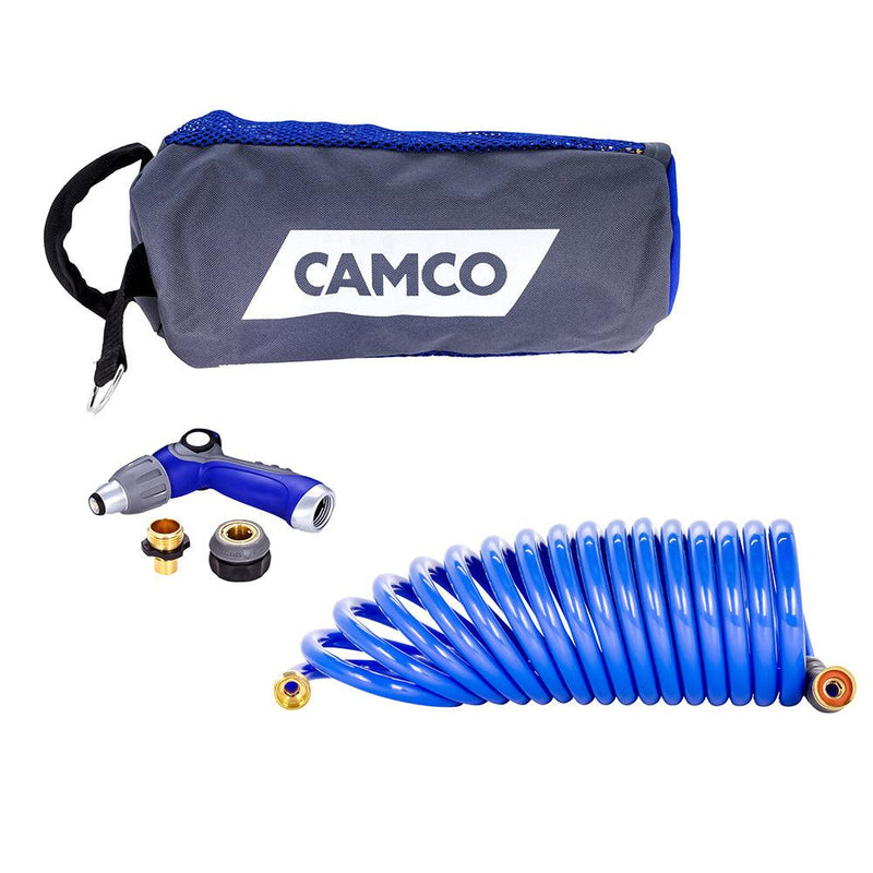 Camco 20 Coiled Hose Spray Nozzle Kit [41980] - Wholesaler Elite LLC